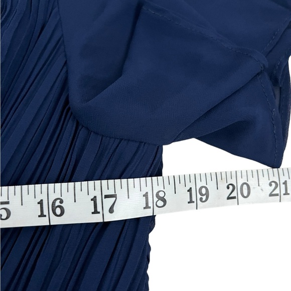 Ever Pretty Blue V Neck Short Sleeve Long Evening Dress Gown Size 18 NWT - Picture 7 of 8